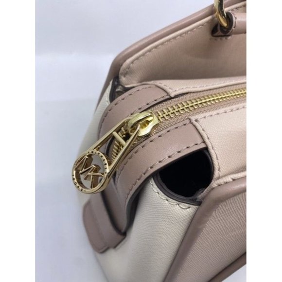 Michael Kors New Cleo Medium Satchel Soft Pink Saffiano Leather Cross Bo… - Picture 2 of 10